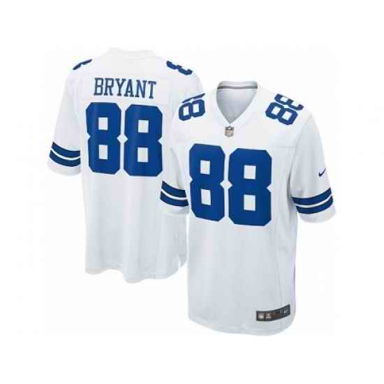 Nike Dallas Cowboys 88 Dez Bryant White Game NFL Jersey
